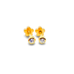 Gemstone Bezel Tiny Stud Earrings