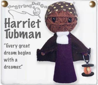 Harriet Tubman String Doll Keychain