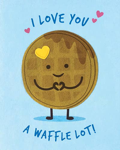Waffle Love Greeting Card