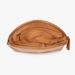 Pebbled Leather Halfmoon Crossbody - Vintage