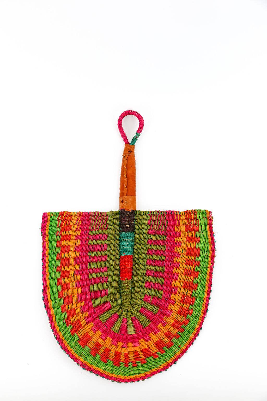 Handheld Grass Fan: Multi-Colored