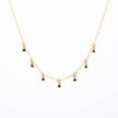 Green Zircon Drop Necklace