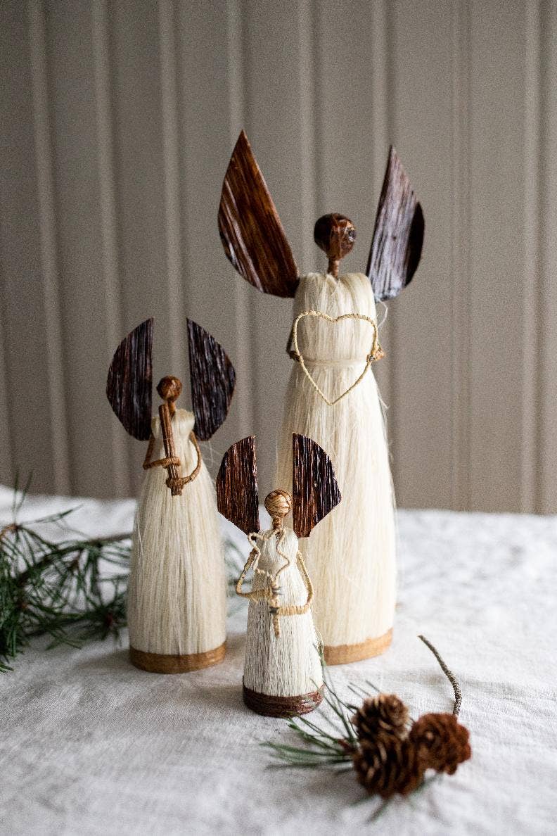 Table Top Sisal Angel: Large