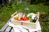 Basket with Wood Handles