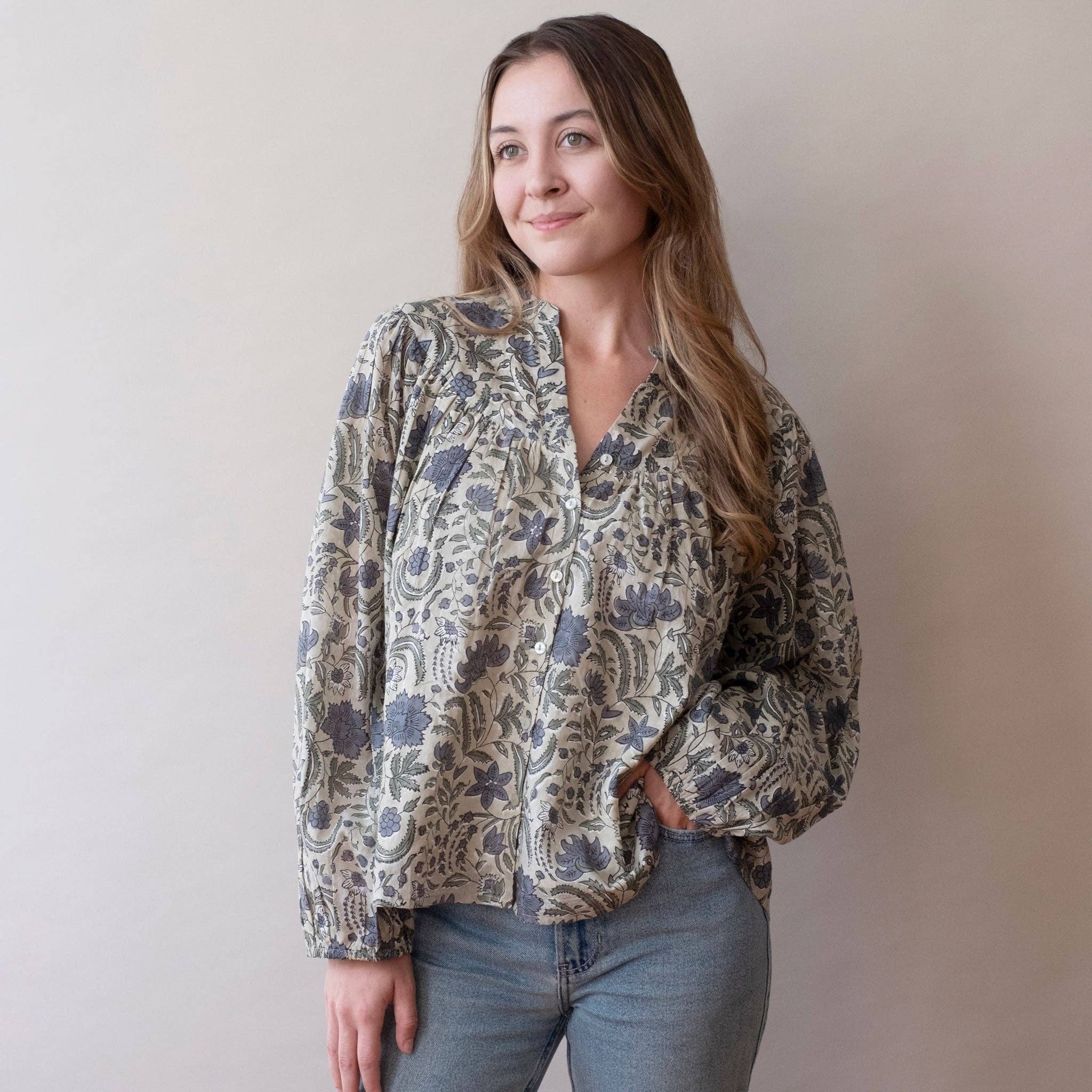 Isobel Top- Posie Light Moss