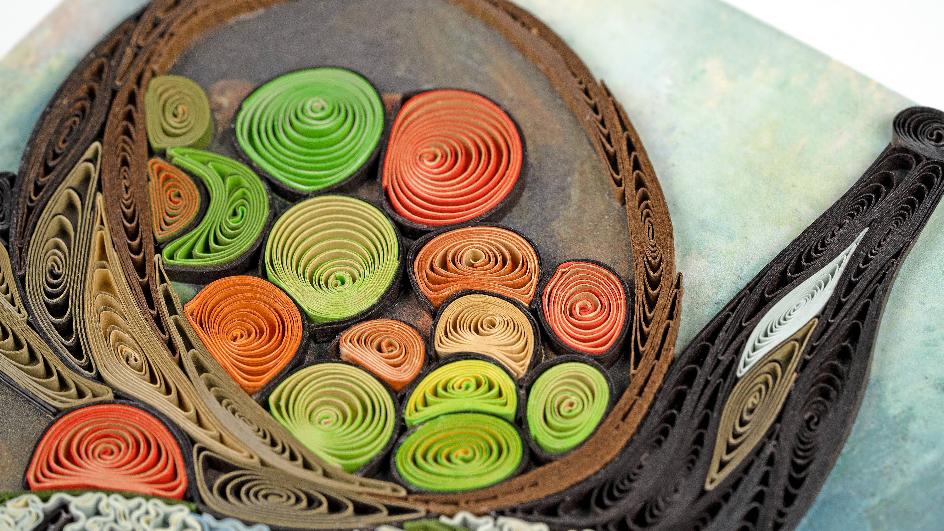Artist Series - Quilled Basket of Apples, Cezanne Greeting Card