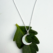 Mother-of-Pearl Moon Necklace - Sterling Silver, Indonesia