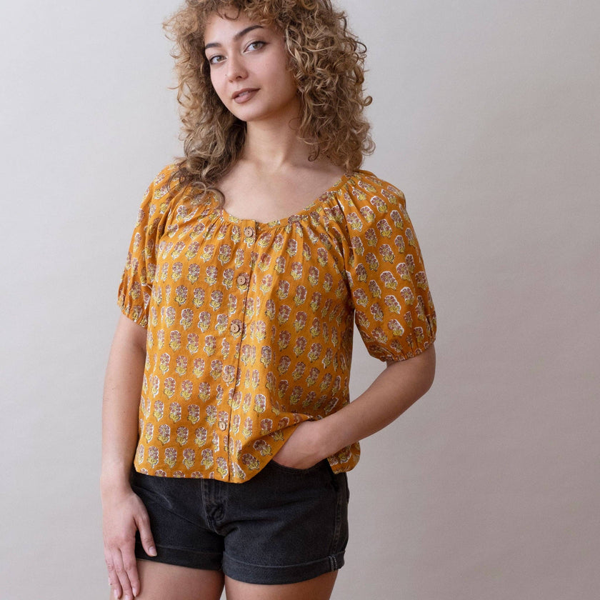 Flora Top- Malin Gold