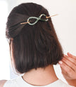 Infinity Figure 8 Hair Slide with Stick - Assorted Upcycled