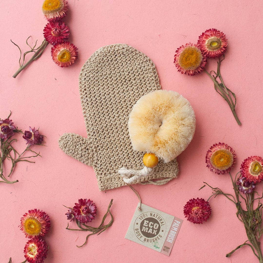 Palm Body Wash Brush -  Natural Sisal