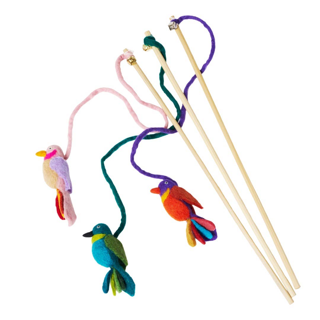 Teaser Cat Toy, Exotic Birds: Flamingo