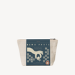 Block Printing Pouch Kit - Check & Dot Print | Hand-Carved Wood Blocks + Canvas Zip Pouch