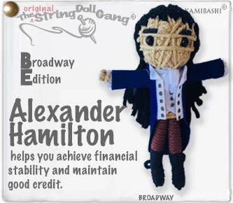Alexander Hamilton Broadway Edition String Doll Keychain