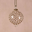 Lill Glass Ball Ornament - Gold Dots