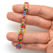 Stackable Beaded Rainbow Bracelets with Glass Beads