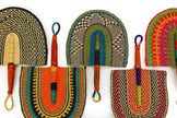 Handheld Grass Fan: Multi-Colored