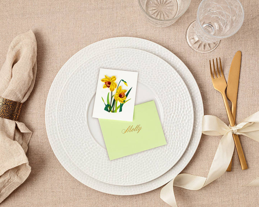 Daffodil Gift Enclosure Mini Card