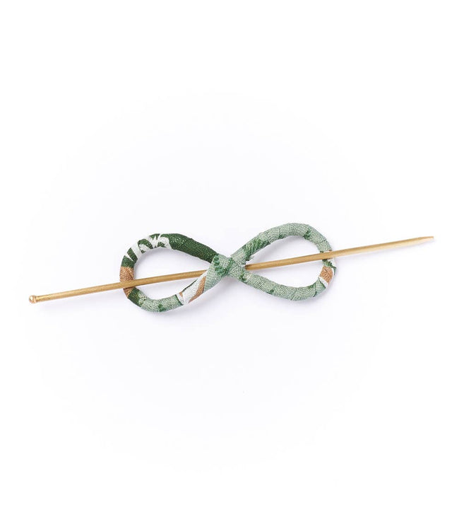 Infinity Figure 8 Hair Slide with Stick - Assorted Upcycled