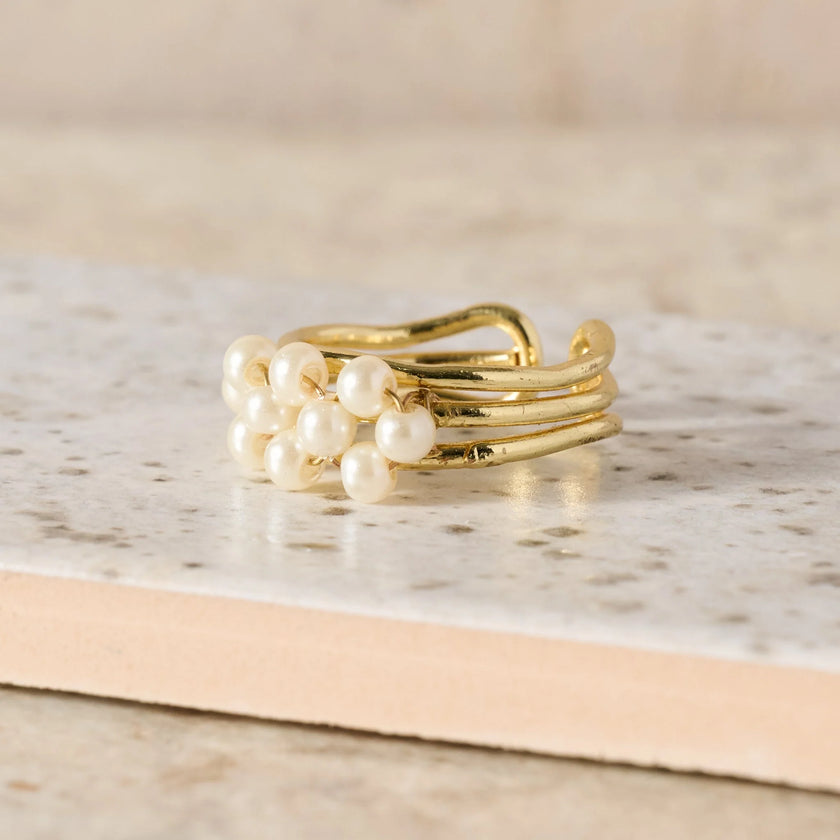 Anek Pearl Bead Ring
