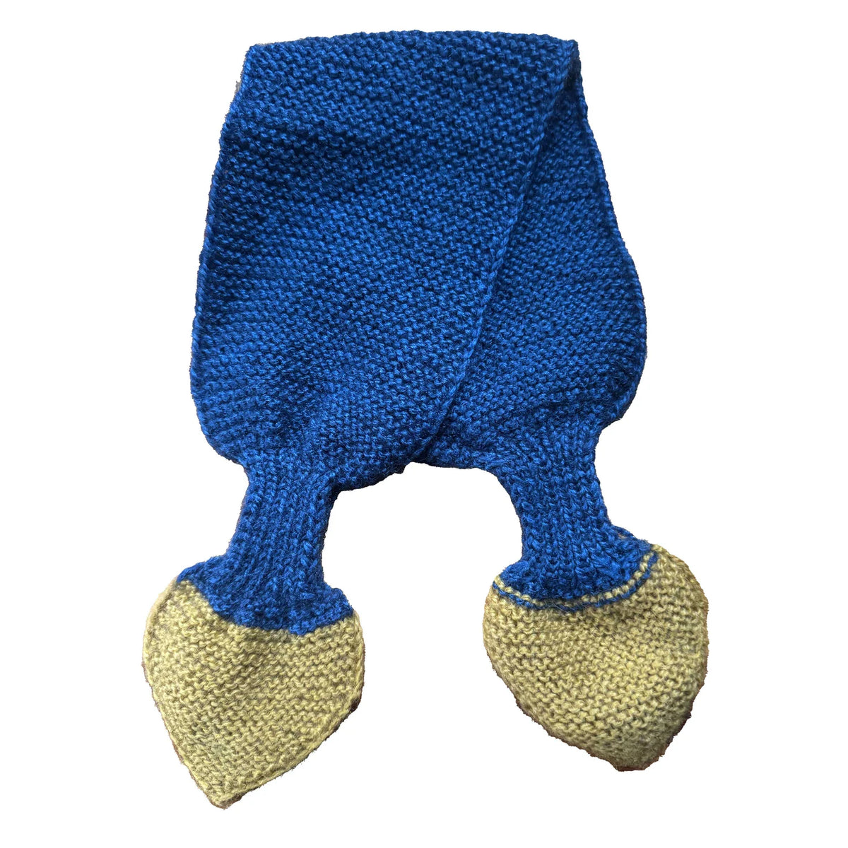 Butterfly Neck Scarf - Blue/Gold