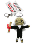 George Washington String Doll Keychain
