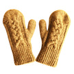 Cable Mittens -Gold