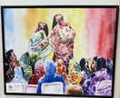 Penguin Dancers Watercolor Art