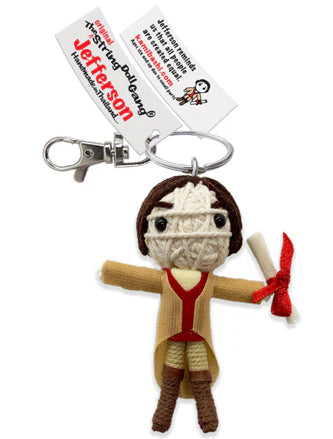 Thomas Jefferson String Doll Keychain