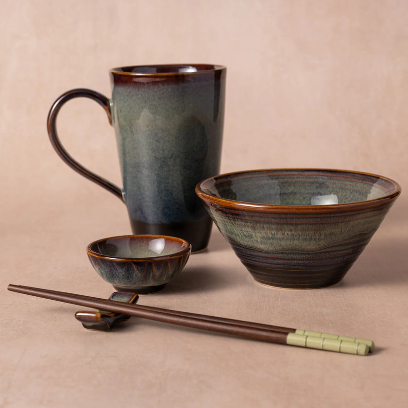 Mekong Drip Glaze Bowl