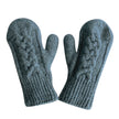 Cable Mittens -Moss