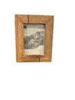 Natural Red Oak Striped Wood Frame- Gift Enclosure