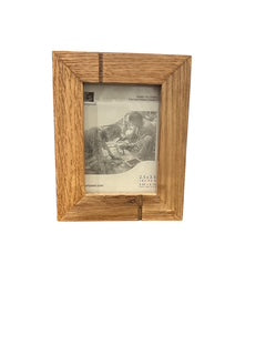 Natural Red Oak Striped Wood Frame- Gift Enclosure