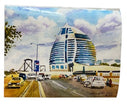 Corinthia Tower in Khartoum Watercolor Art
