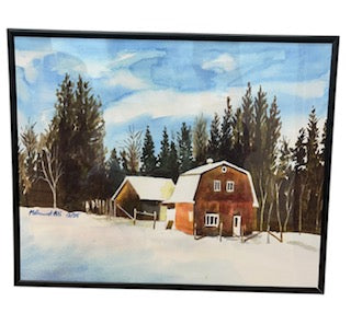 Snowy Barn