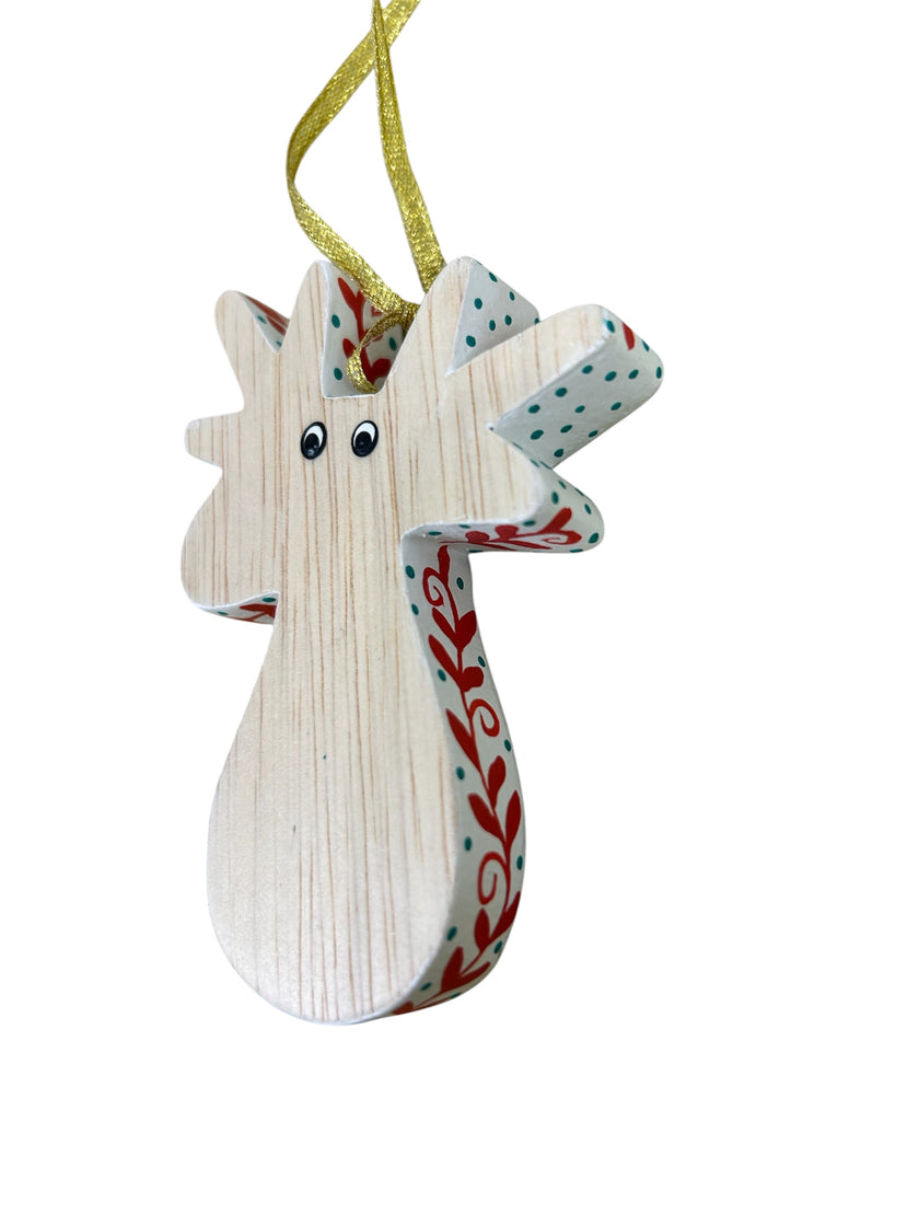 On Dasher Reindeer Ornament