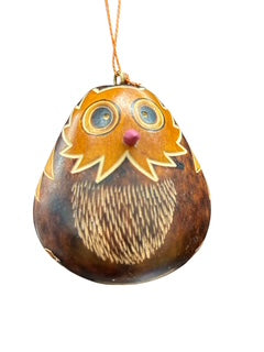 Owl Gourd Christmas Ornaments