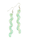 Ceramic Squiggle Dangle Earrings