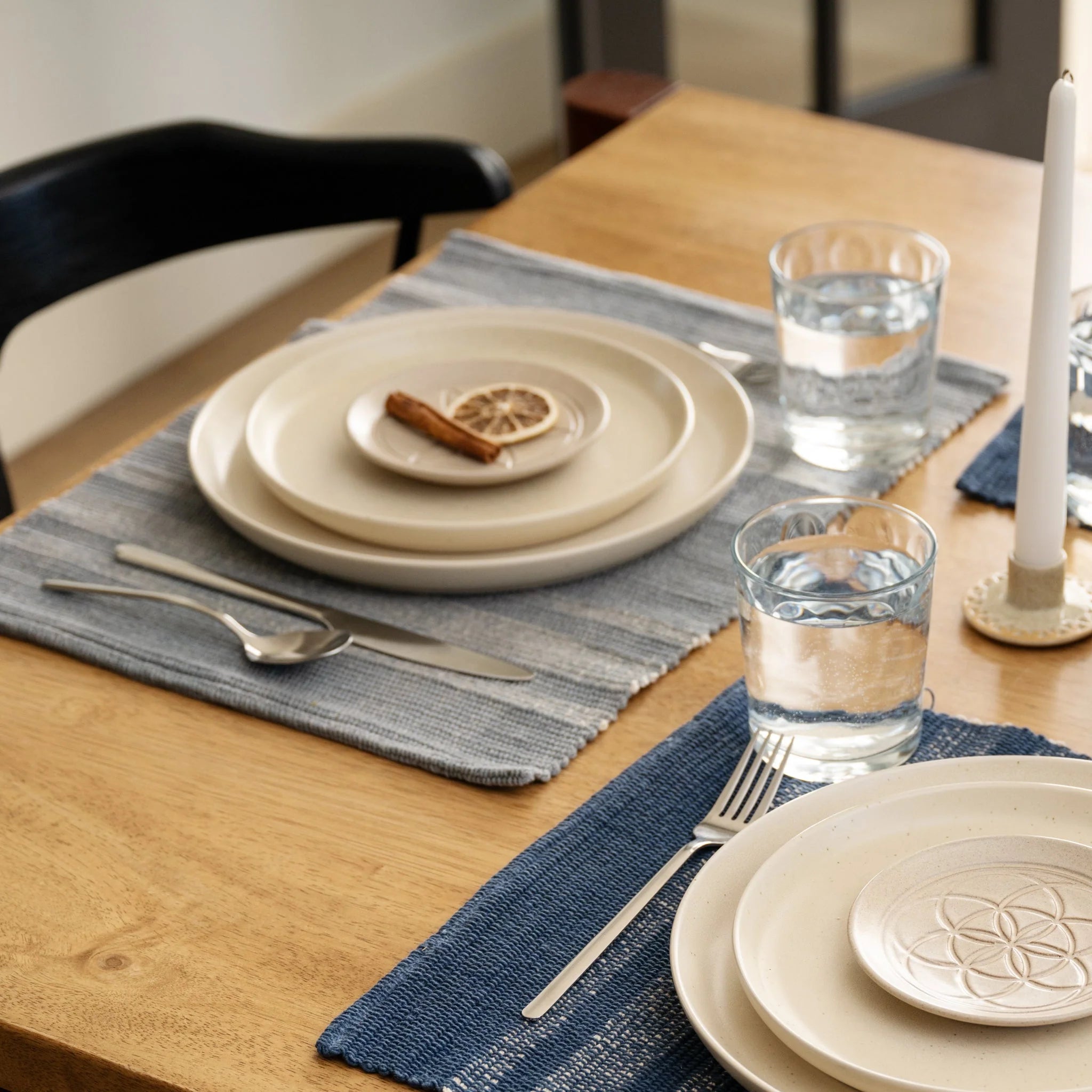 Khairo Handloomed Cotton Set of 2 Placemats