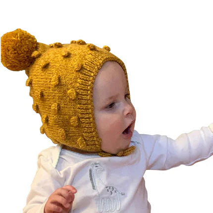 Popcorn Bonnet - Gold 3-5 yrs.