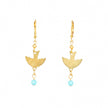 Bird & Stone Fruit Earrings: Turquoise