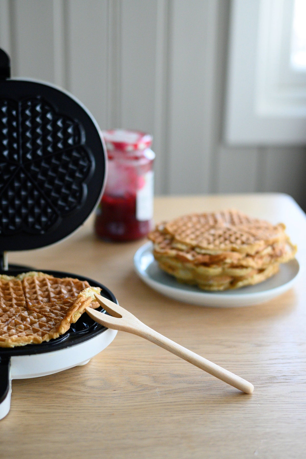 Wood Waffle Fork