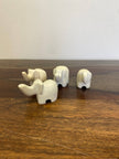 Soapstone Mini Elephant Figurine: Multi-Colored