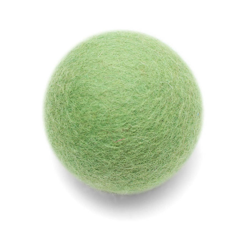 Solid Colors: Eco Wool Dryer Balls: Light Green