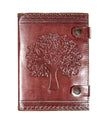 Tree of Life Leather Journal - Refillable Recycled Paper