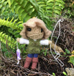 Wade the Fisherman String Doll Keychain