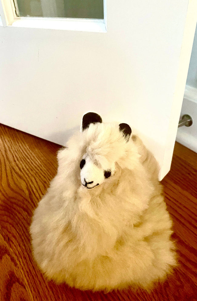 Doorstop Sitting Alpaca Toy