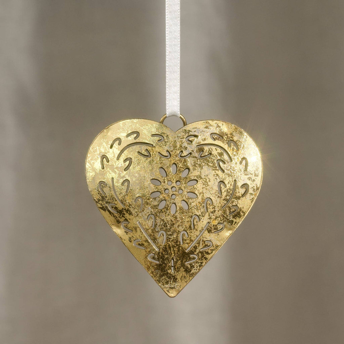 Rasika Gold Iron Heart Ornament