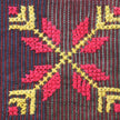 Edith Handcrafted Crossbody: Mauve - Red & Yellow Embroidery