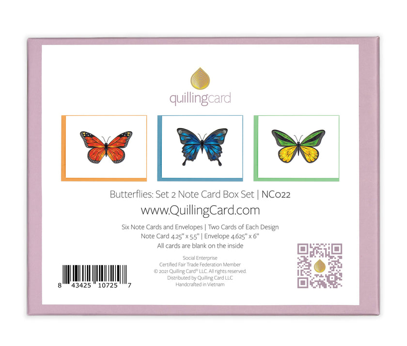 Note Card Box Set- Butterflies 2