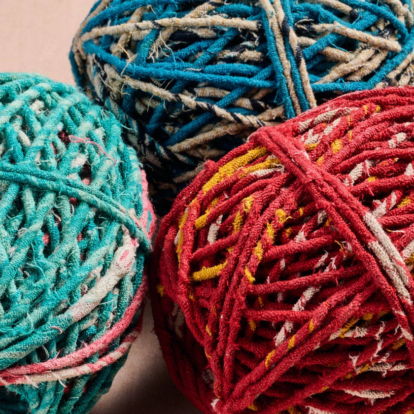 Recycled Sari Twine Balls